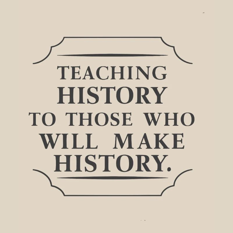Teaching history, shaping the future