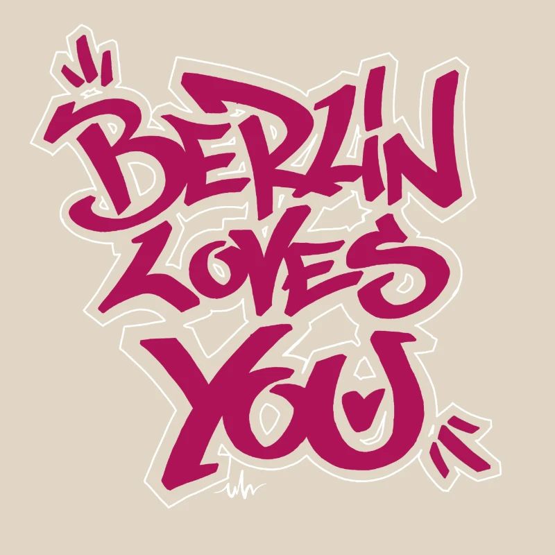 Berlin liebt dich Graffiti-Style