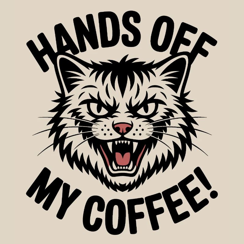 Grumpy Kaffeekatze