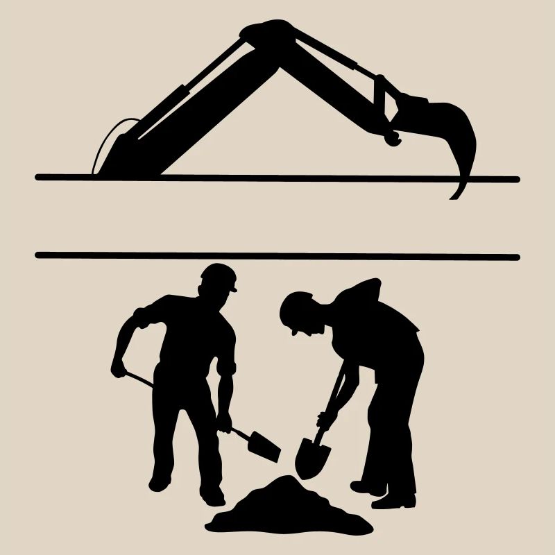 Équipe de creusement Groundworkers Custom