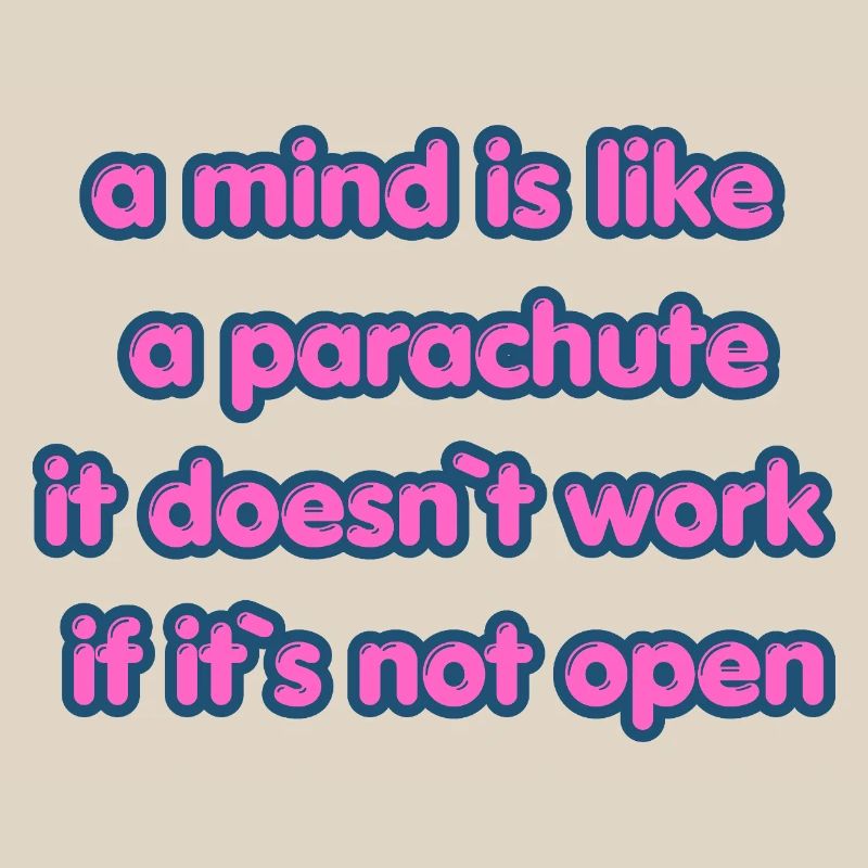 Citation de parachute à esprit ouvert