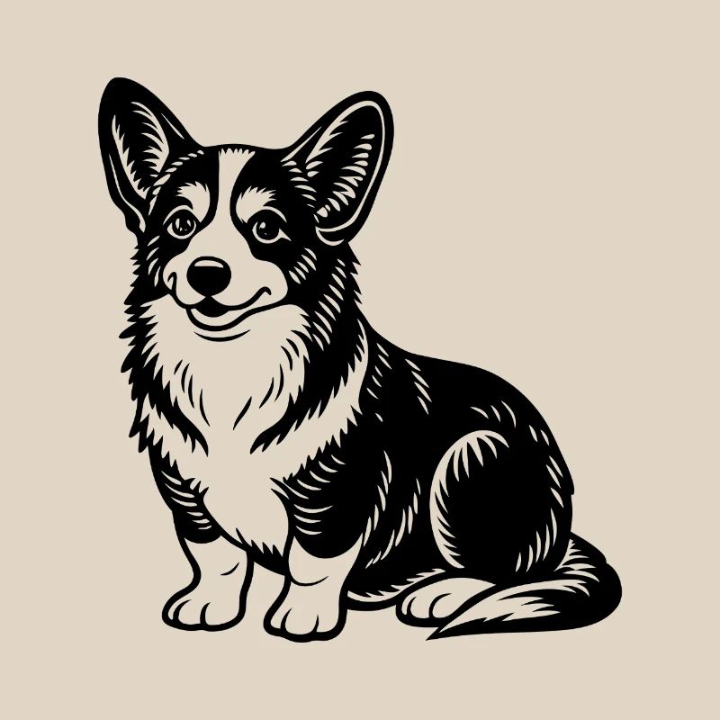 Corgi sitting