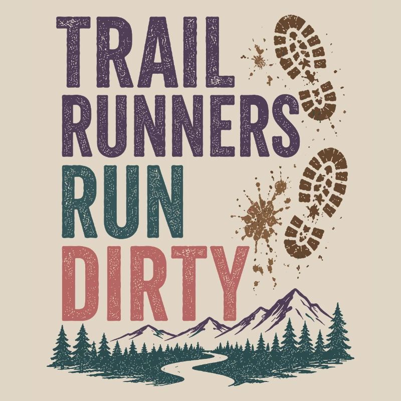 Trailrunner laufen schmutzig