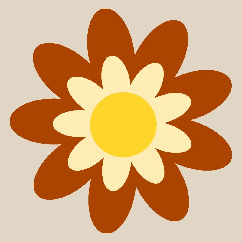 70s Flower Pattern Hippie Gift