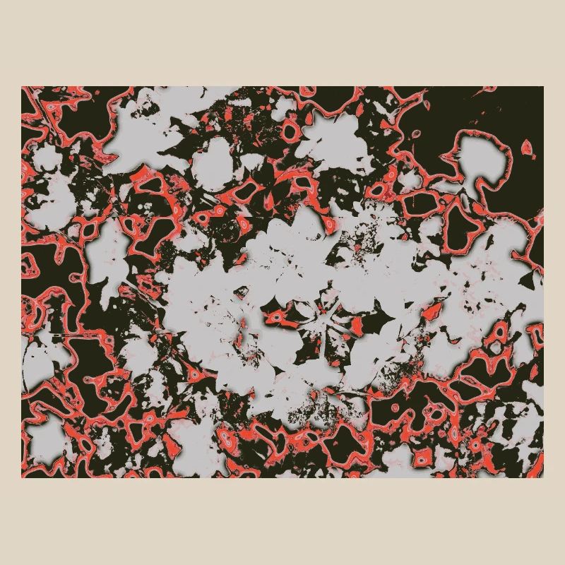Red Nebula Abstract Pattern