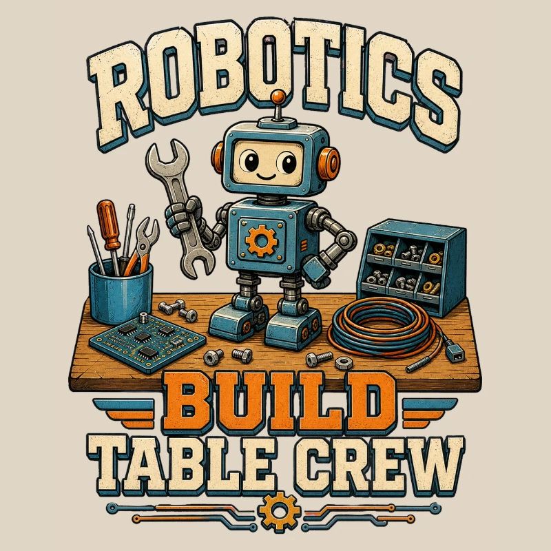 ÉQUIPE DE TABLE DE CONSTRUCTION ROBOTIQUE