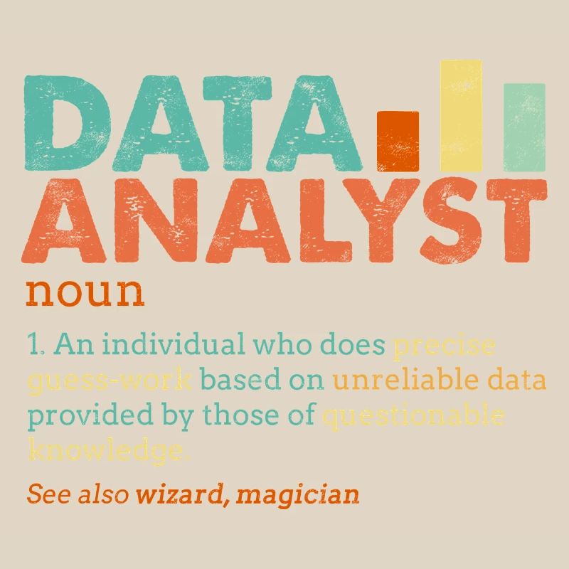 Data Analyst Retro Farbblöcke