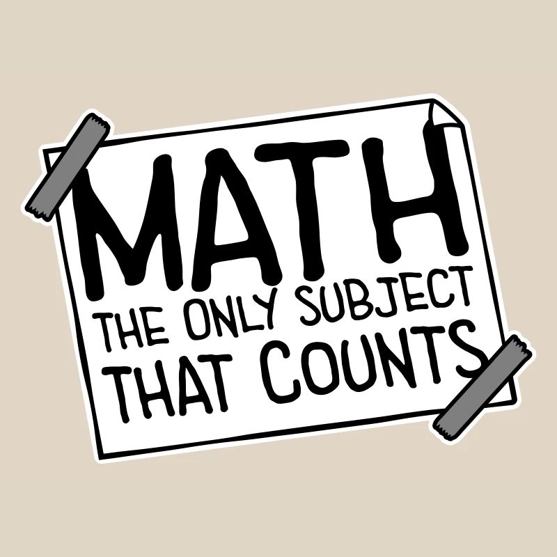 Math The Only Subject That Counts Nerd Mathe Logo
