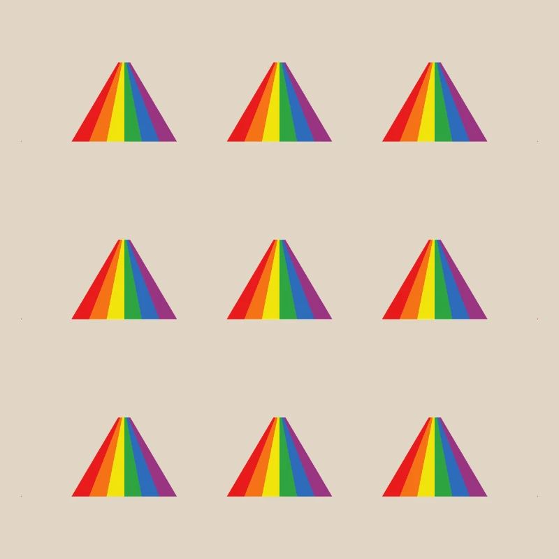 Rainbow Pyramid Pattern