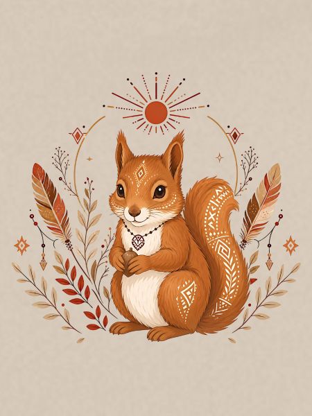 Eichhörnchen Boho