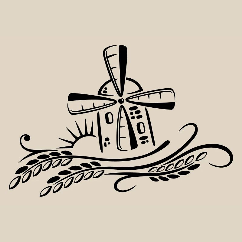 Windmühle Mühle Bäcker Getreide