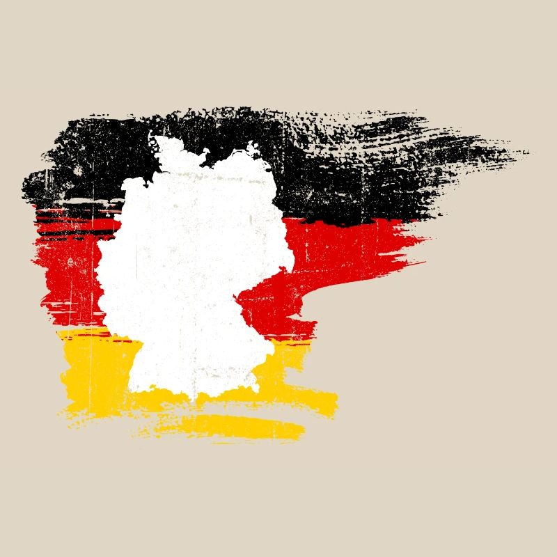 Germany Map in Flag Brush