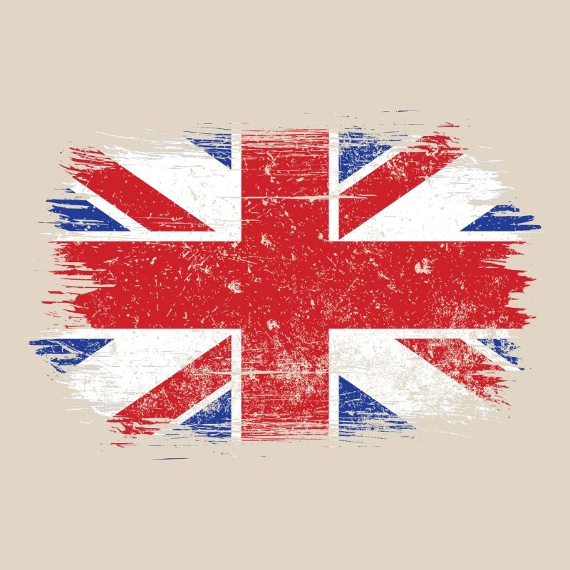 Brushstroke Union Jack Flag