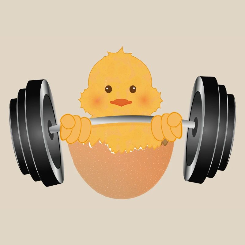 Bodybuilder chick with dumbbell during workout