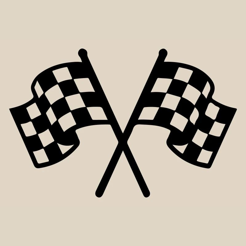 Icône du drapeau de course