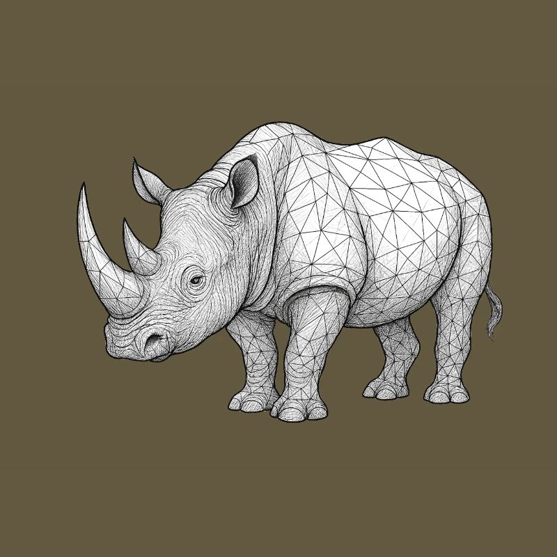 Rhino Wireframe Pattern
