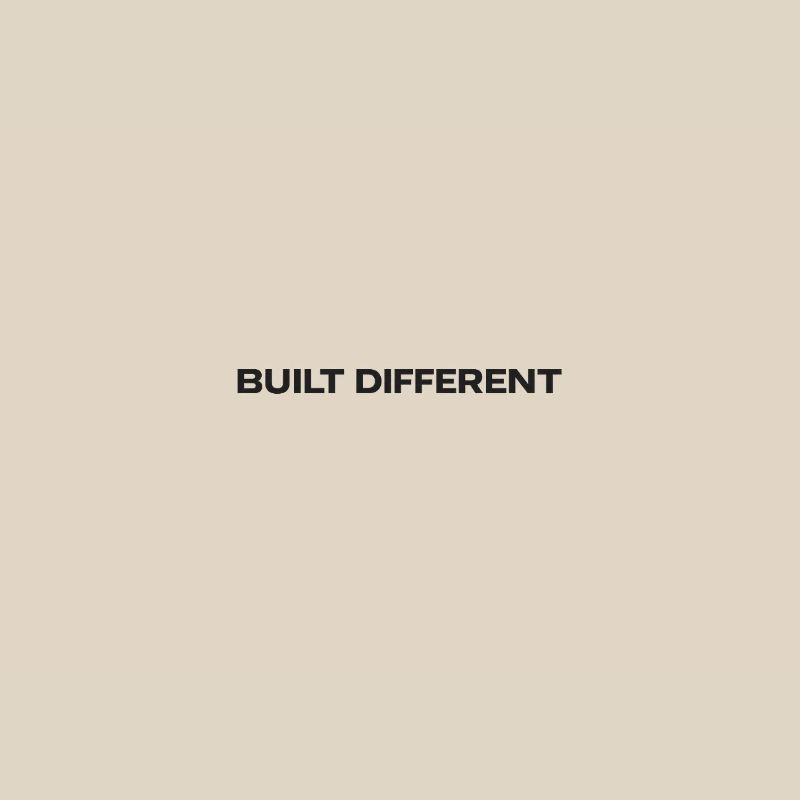 Built Different Typography