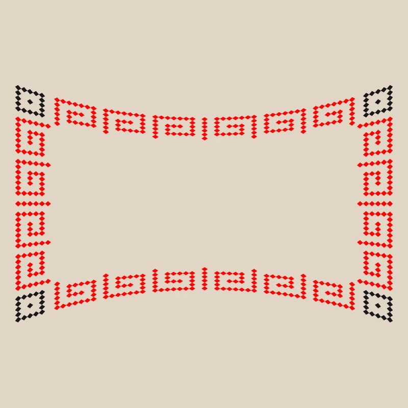 Frame pattern red