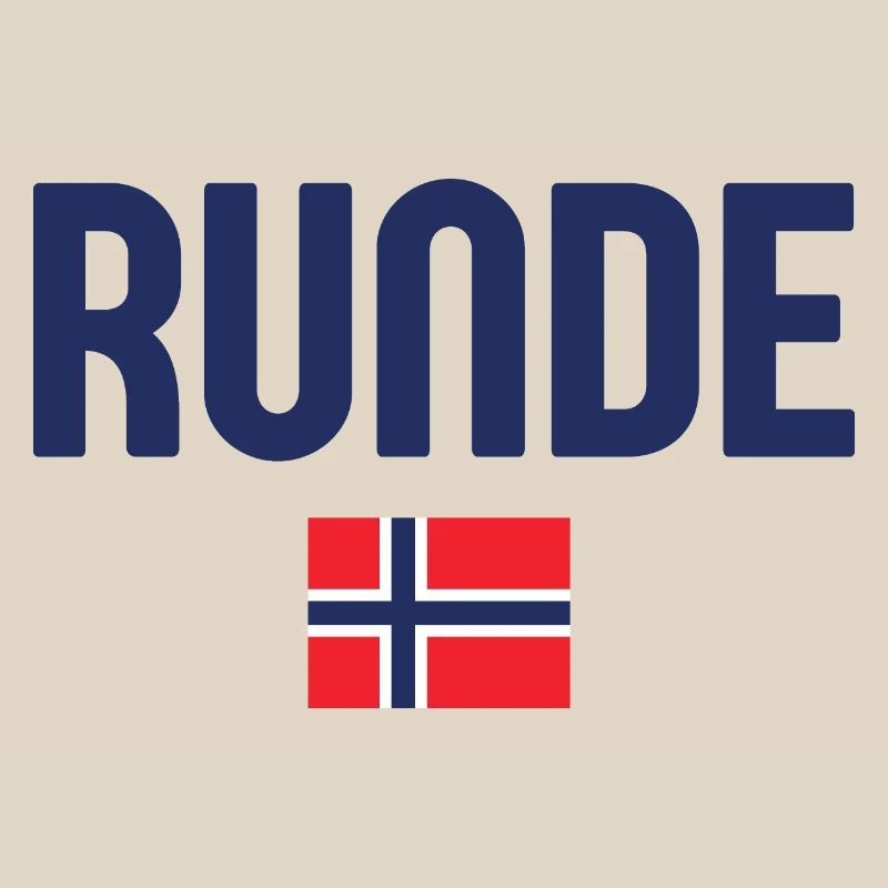 Drapeau de la Norvège de Runde
