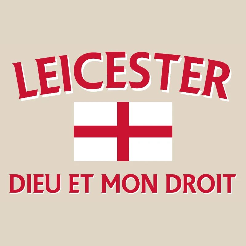 Leicester Angleterre Drapeau et devise