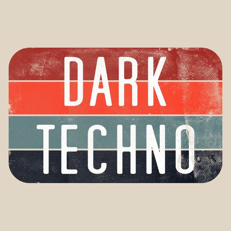Dark Techno Retro Logo Tee