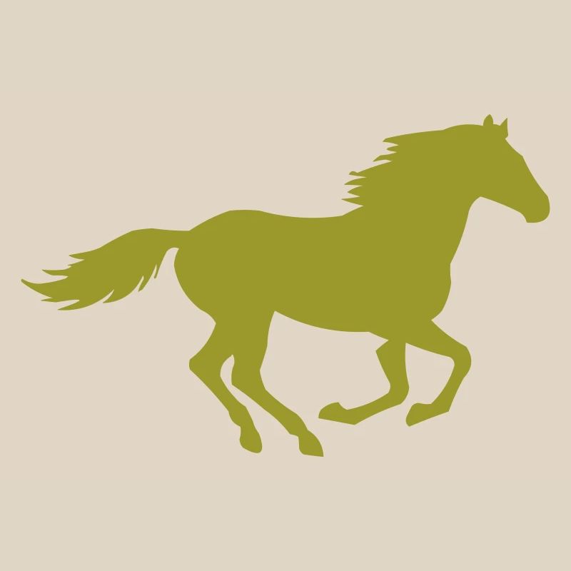 silhouette de cheval