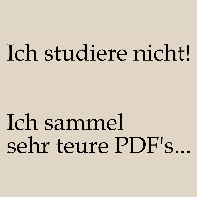 Unispruch "sehr teure PDFs" Geschenk, Studenten