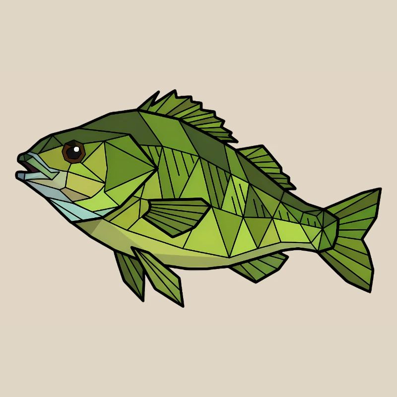 Geometric Perch Low Poly