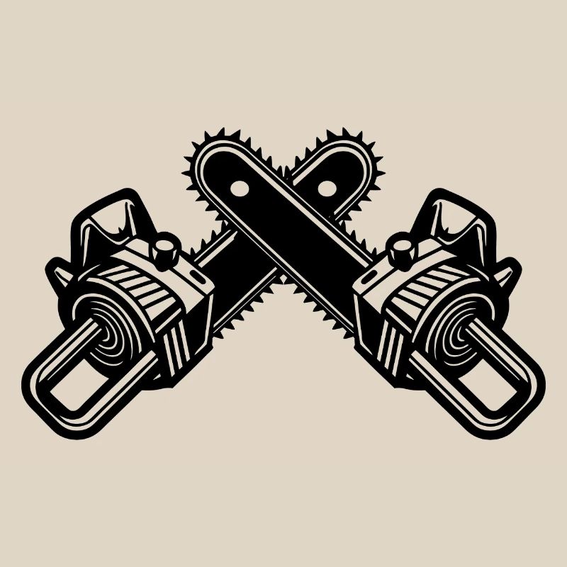 Crossed Chainsaws