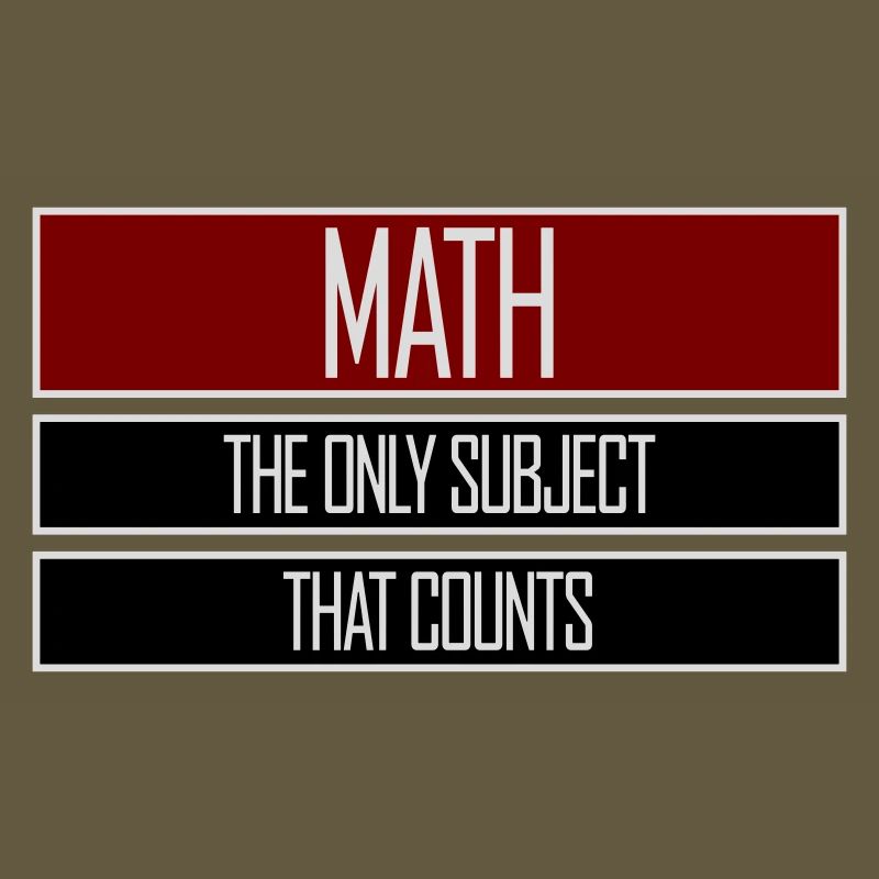 Math The Only Subject That Counts Nerd Mathe Logo