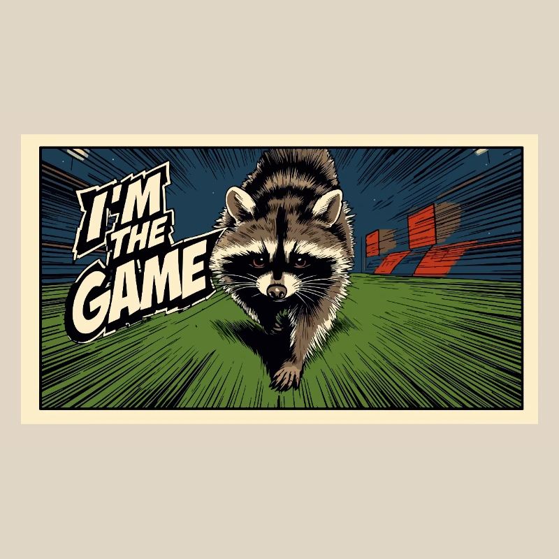 Ich bin das Game Waschbär