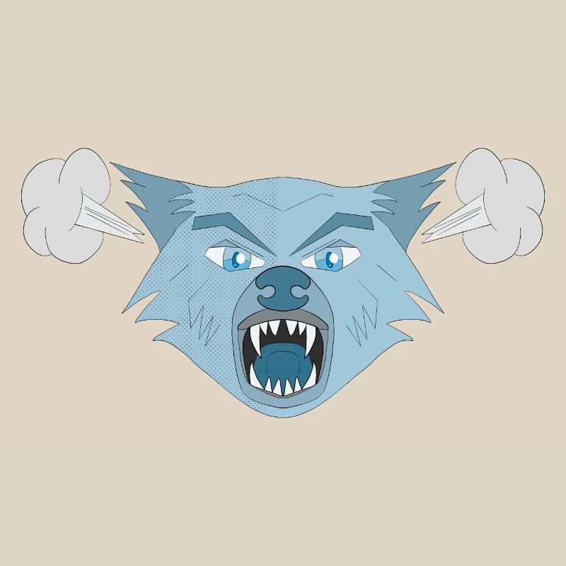 Wütender Wolf