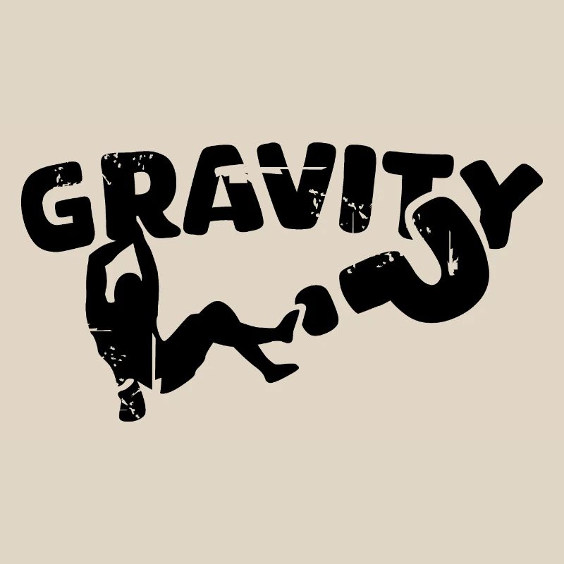 boulder climbing gravity symbol logo training cup