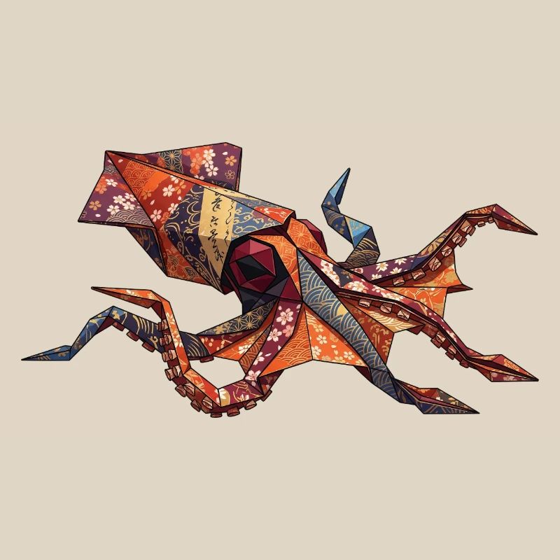 Origami-Krabben-Patchwork