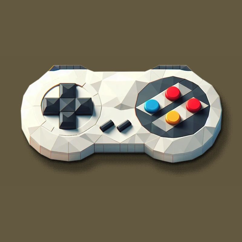 Retro Gaming Controller 16 Bit Console