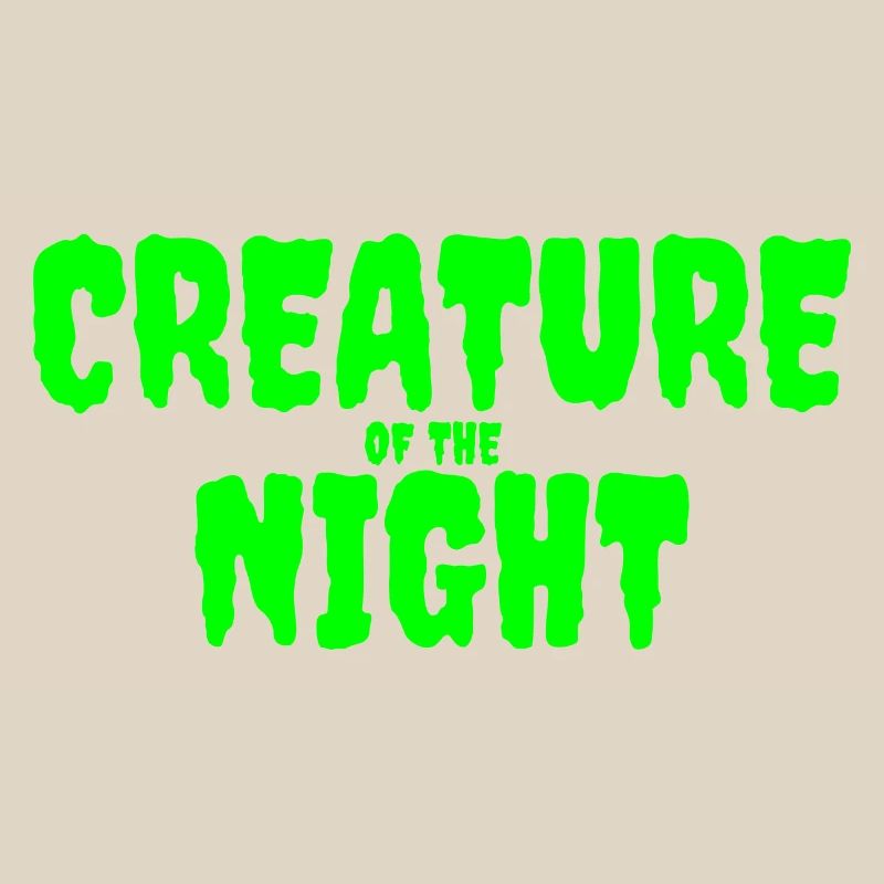 Creature of the Night Horror Text