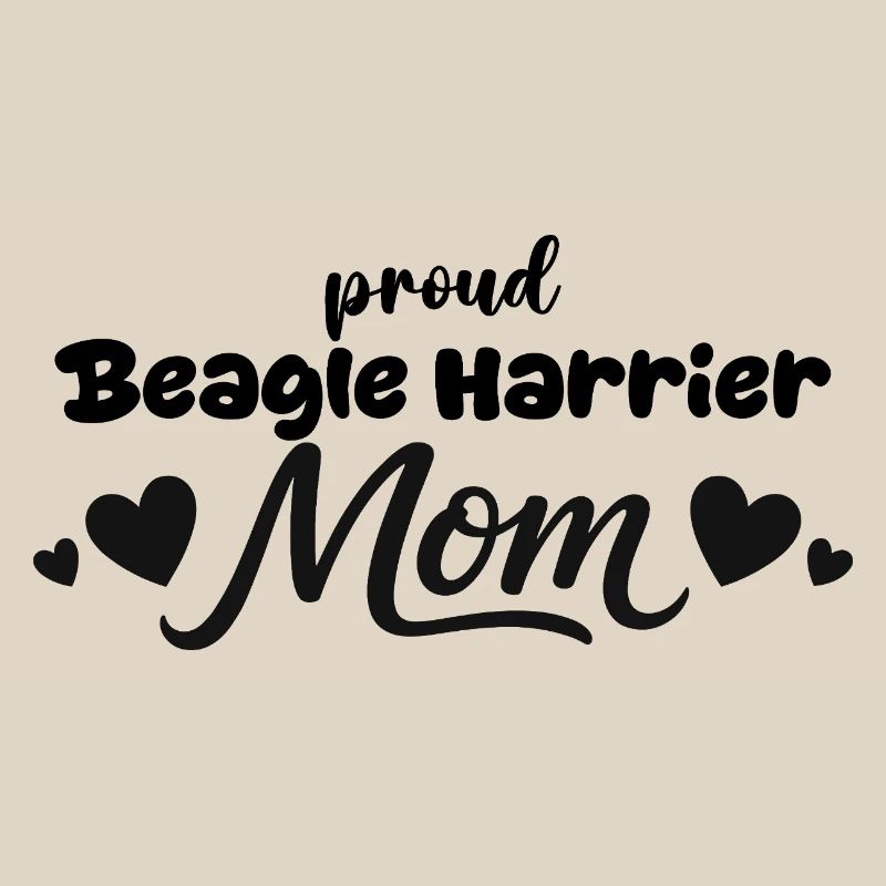 Stolze Beagle Harrier Mutter, Beagle-harrier