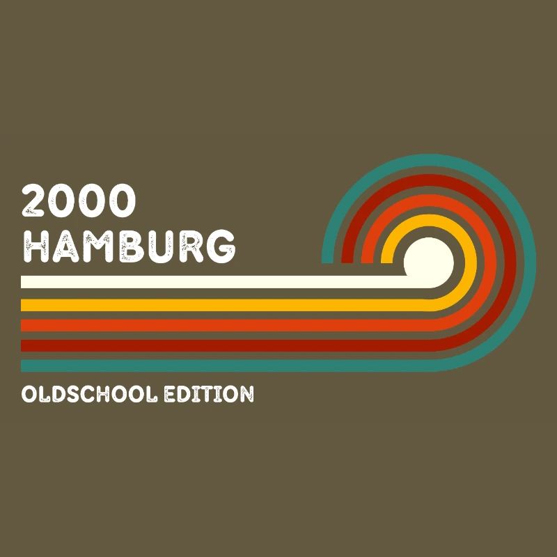 Hamburg Retro Shirt 2000 Zip Code Souvenir Zip Code