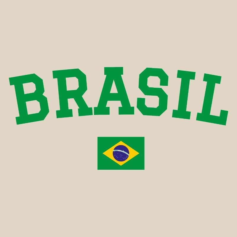 Drapeau du Brésil Conception Vert