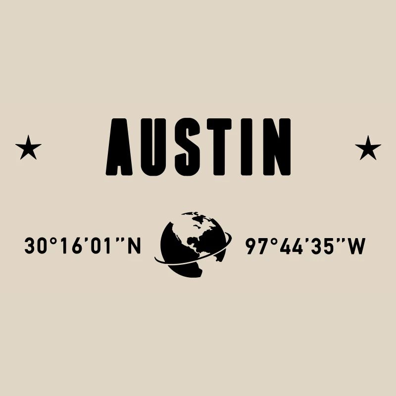 Austin Texas Coordinates Gps Globe