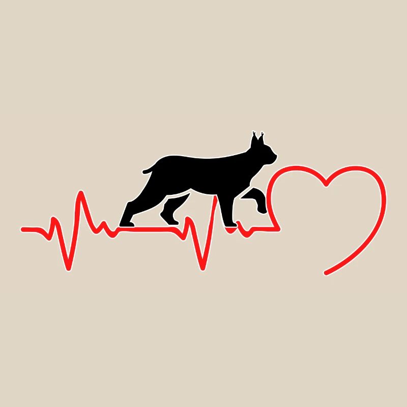 Der Luchs Katze ein Herzschlag in Liebe
