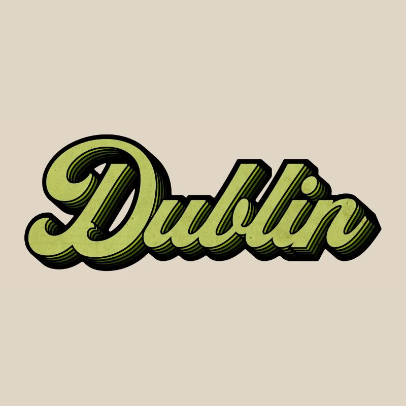 Dublin Retro Script in Lime