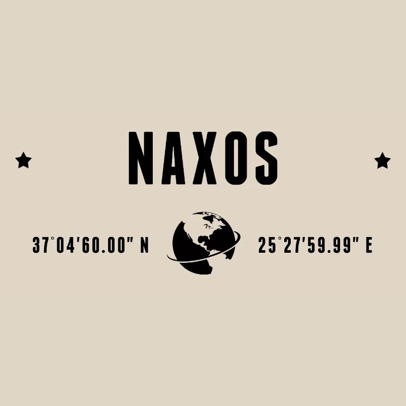 Naxos Stylized Geographical Coordinates