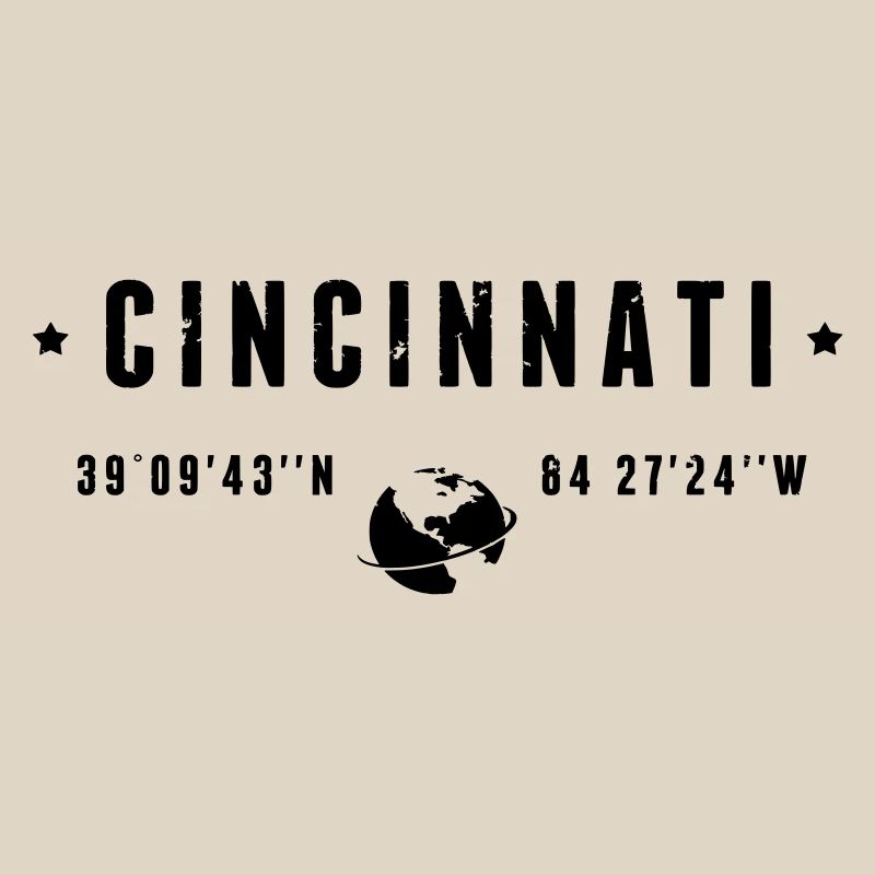 Cincinnati Ohio Coordinates Gps Globe