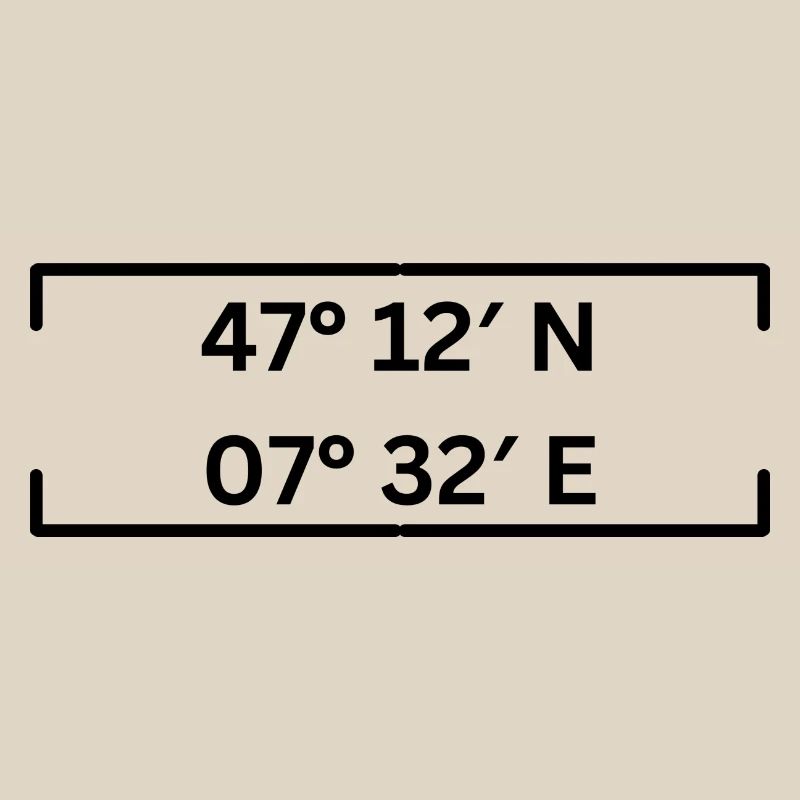 Coordinates Solothurn Minimalist