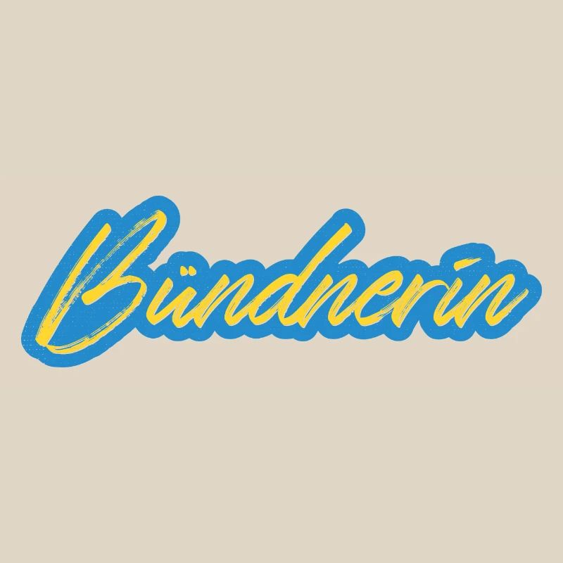 Bündnerin Neon Script