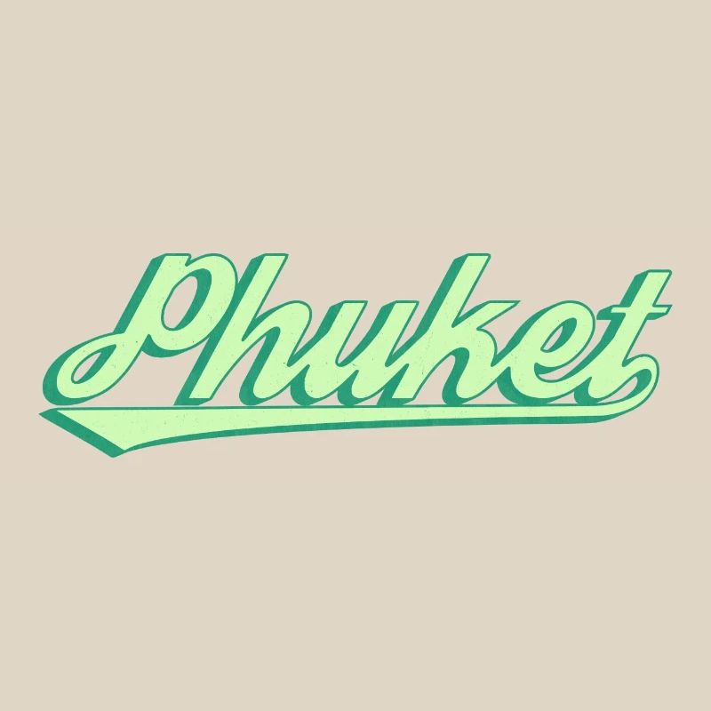 Phuket Retro Küstenscript