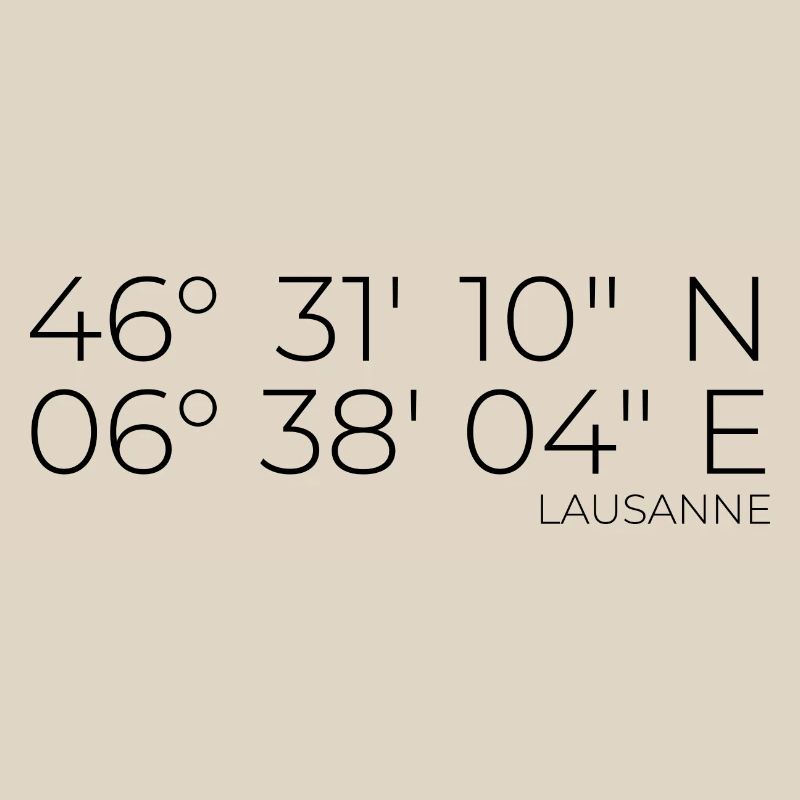 Coordinates Lausanne Vaud