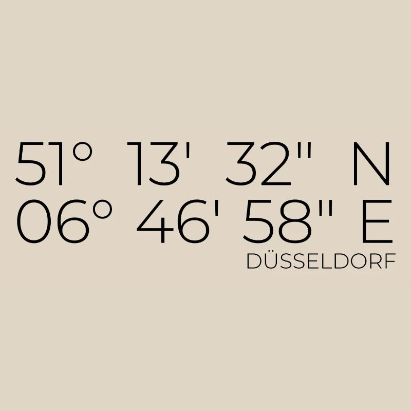 Coordinates Dusseldorf