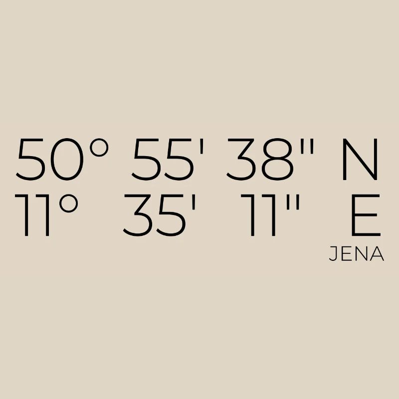 Coordinates Jena, Thuringia